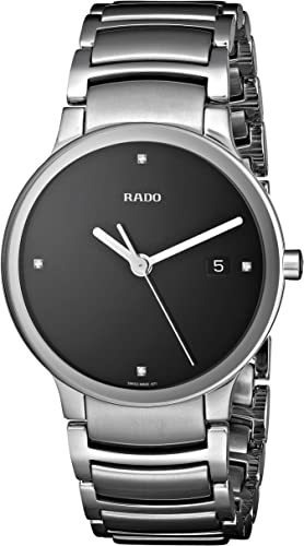 Rado R30927713 Centrix Jubile Reloj Con Esfera Negra Para