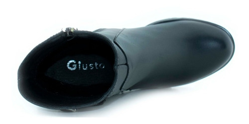 Botín De Piel Giusto Para Mujer Comodo Moderno Envio Gratis