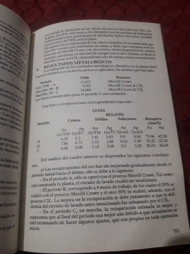 Libro El Oro Cepect (Usado)