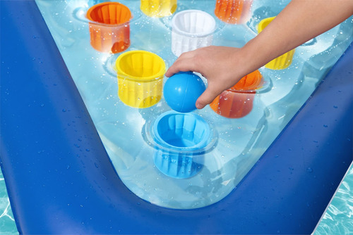 Juego De Pelota Inflable Para Piscina 105 X 79 Cm Azul Color Nombre Del Diseño