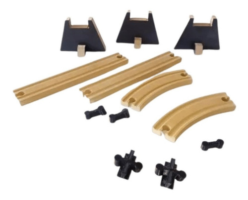 Imagen 5 de 6 de Tracks Cochera Tren + Elevación Compatible Trencity Hape