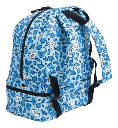 Mochila Natación Arena Friends Azul Pileta Niños Infantil Jr Color Turquesa/azul Diseño De La Tela Estampada