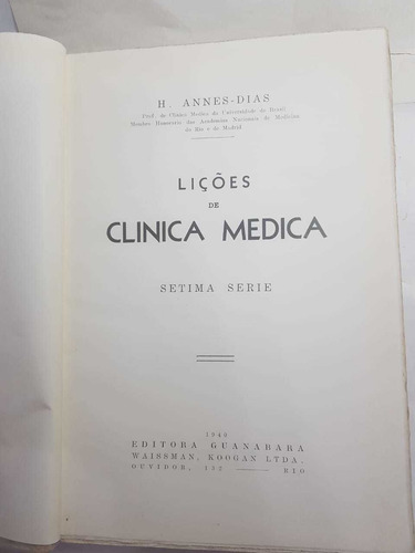 Lições De Clínica Médica Volume 7a. Série (Usado)