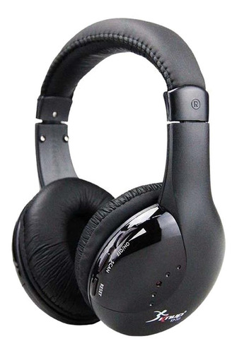 Fone de ouvido over-ear gamer sem fio Knup KP-323 preto