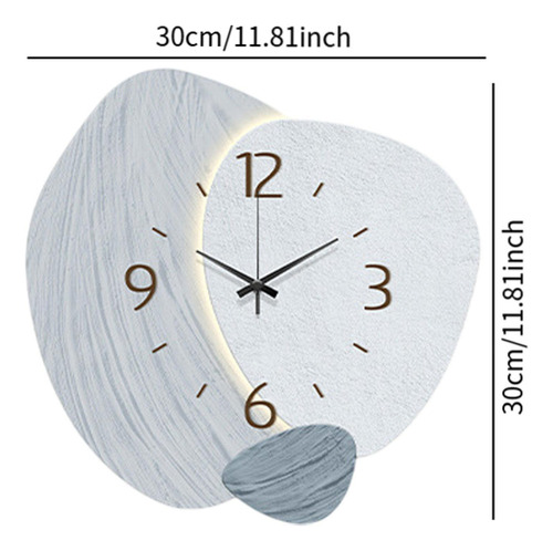 . Reloj De Pared Decoración De Pared Retro Arte De Estilo B