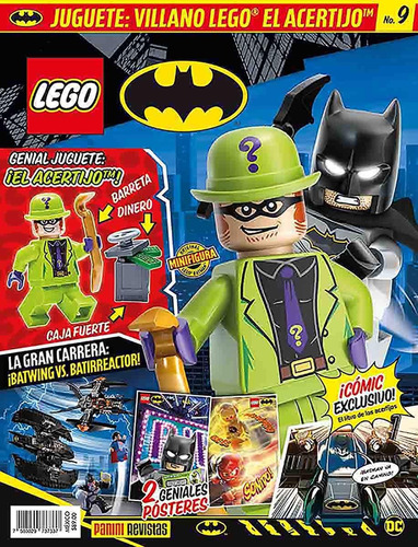 Revista Lego Panini Batman # 9  Figura Lego Acertijo