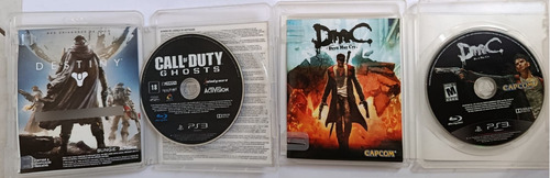 Jogo Ps3 Call Of Dutty Ghosts E Dmc Devil May Cry (Usado)