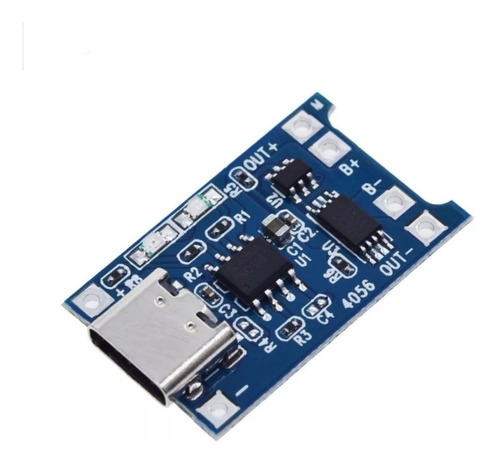 Modulo Carga Tipo C Bateria De Litio Tp4056 18650 100 Pzas.