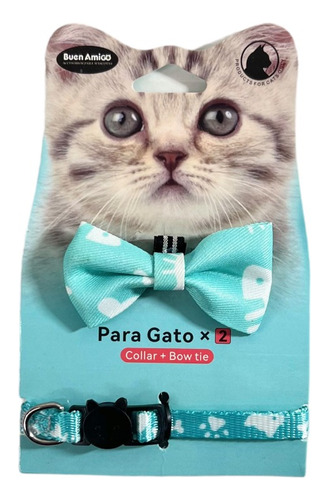 Collar + Corbata De Moño Para Gatos