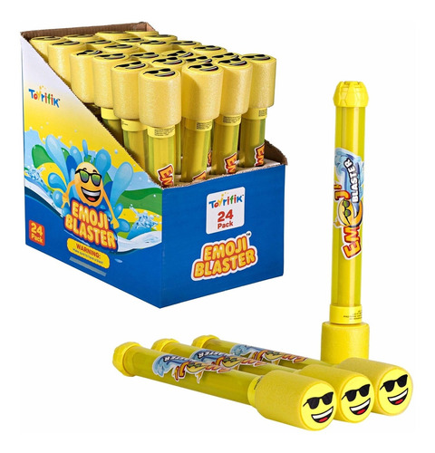 P Ptg Juguete Pistola De Agua  Paquete De 24  Emoji Blaster 
