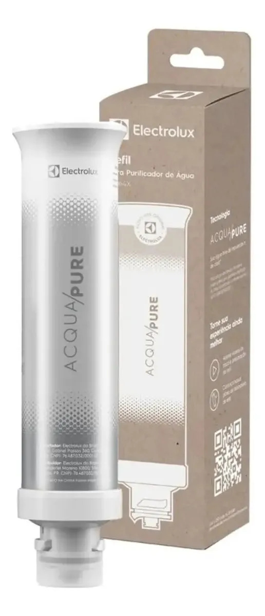 Refil Filtro Acqua Pure Electrolux Purificador Pe12 Branco