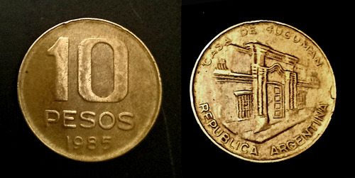 Monedas Peso Argentino $ 1-5-10-50 - Ctvs 1-5-10-50 -1983-85 (Usado)