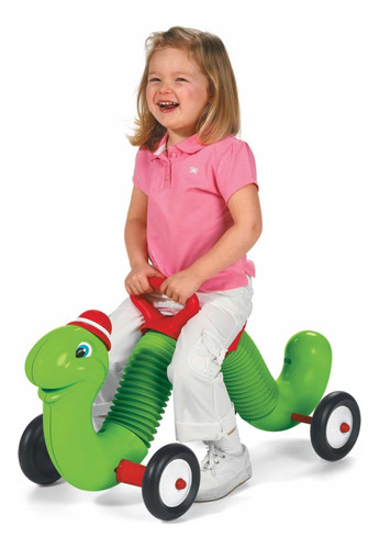 Radio Flyer Inchworm (gusano Que Rebota Y Camina) Color Verde Lima