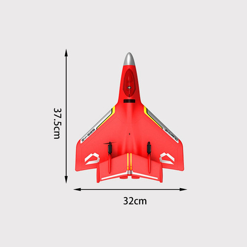 Hobby Rc Avión, Avión Rc De Espuma Con Luces Led, Rojo
