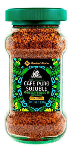 Café Puro Soluble Liofilizado Descafeinado Member's Mark 300