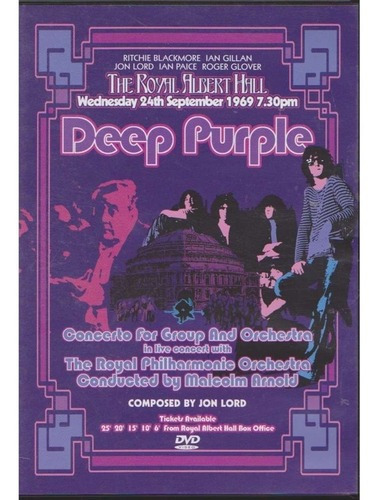 Concerto Deep Purple para grupo e orquestra no Royal Dvd Nvo