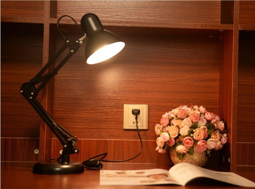 Imagen 2 de 3 de Lampara Led De Escritorio Brazo Ajustable Base+clip +foco 5w