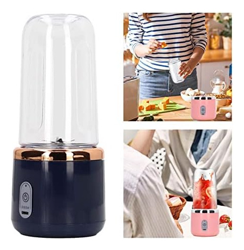 Exprimidor De 300 Ml Portátil 6 Cuchillas Recargable Taza Pe