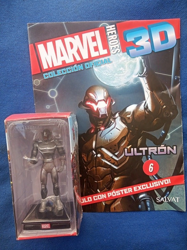 Figura Marvel 3d Num 6 Ultron + Fasciculo Salvat Nuevo