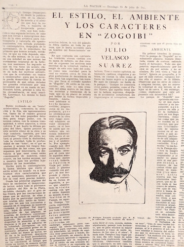 Zoigobi De Larreta Estilo El Ambiente Y Los Caracteres 1928