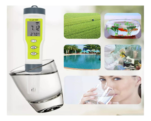 Medidor Ph Ec Conductividad Temperatura Full