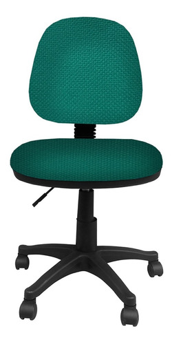 Silla Escritorio Lizza Platinum Media Verde Esmeralda