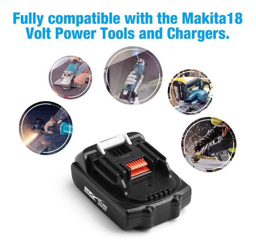 2 Baterias Litio Makita 18v 3ah Lxt Bl1830 Bl1820 Bl1815