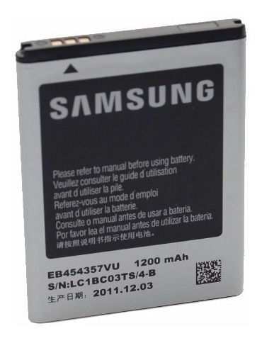 Batería Para Samsung Young S5360, Chat B533 1200mah