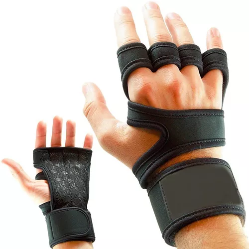 KAIXO FITNESS Guantes de Entrenamiento Gym Crossfit para el Gimnasio.  Calleras con muñequera para Levantamiento Pesas, calistenia, Bodybuilding,  Gimnasia y Fitness. Hombre y Mujer (Negro, S) : : Deportes y aire  libre