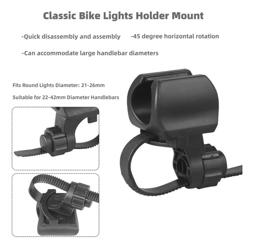 Sukousram - Soporte De Luz Para Bicicleta Universal De 21 A