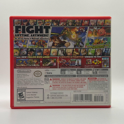 Super Smash Bros. For Nintendo 3ds | Nintendo 3ds (Reacondicionado)