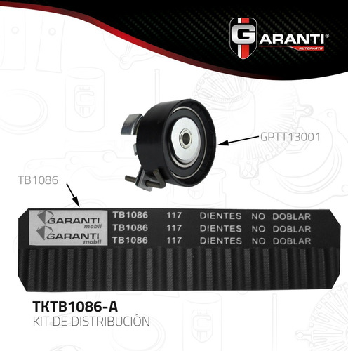 Kit Banda Distribucion Tiempo Ford Fiesta 1.6l 2011-2016