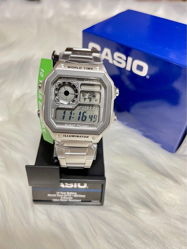 Reloj Hombre Casio Royale Ae-1200whd-7 Cronómetro Sumergible
