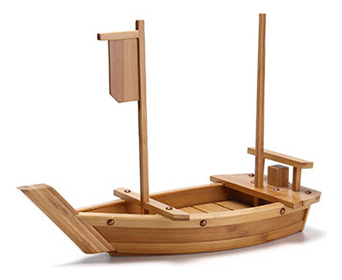Japanese And Korean Food Platter Tray Bamboo Wooden Boat