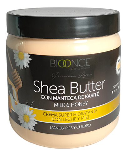 Shea Butter Cream Bioonce 8 Oz Fragancia Leche y Miel