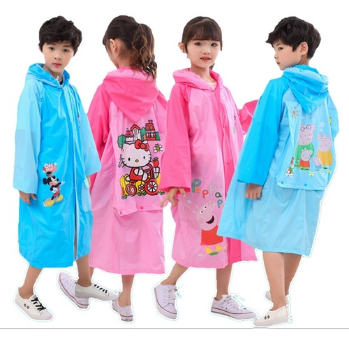 Capa Impermeable Disney Para La Lluvia Niños Poncho