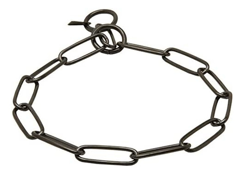Herm Sprenger Negro Collar De Acero Inoxidable Long Link Fur