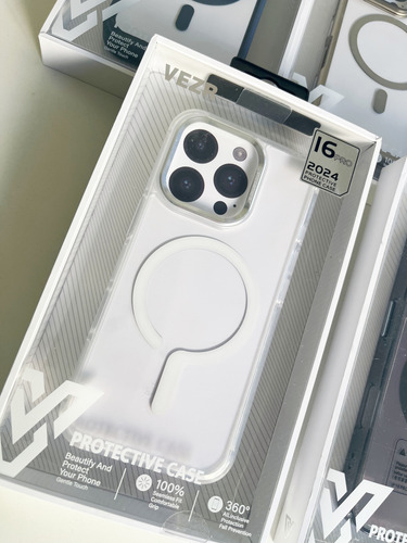 Funda Iphone 16 Pro Compatible Con Magsafe Transparente Magsafe