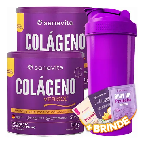 Kit 2 Colágeno Hidrolisado Verisol Cabelo Pele Unha Sanavita