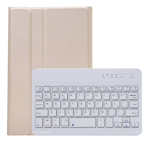 Funda De Poliuretano Y Teclado Para Tablet A7 Lite T220/t225