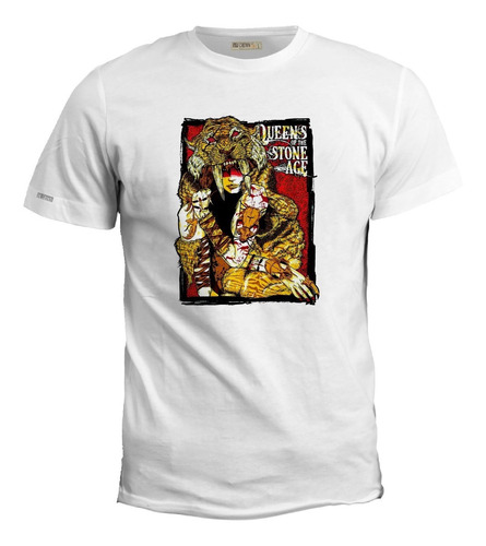 Camiseta Queens Of The Stone Age Rock Metal Poster Irk