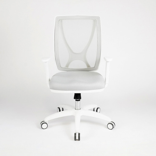 Imagen 9 de 9 de Silla De Oficina Alma White Brazos Regulables | Contado