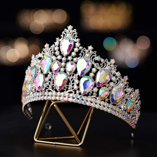 Corona Tiara De Boda Para Novia Diadema De Princesa De Metal