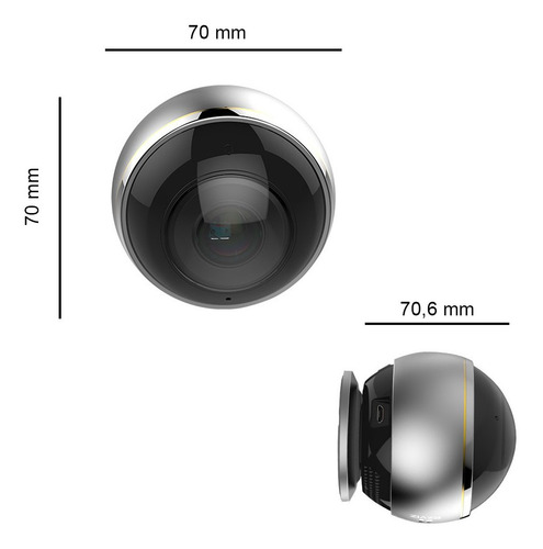 Imagen 4 de 7 de Camara Wifi 360º Mini Pano C6p Cs-cv346-a