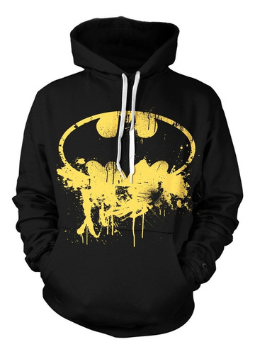 Sudadera Con Impresión Digital Creativa Super Batman Logo Tr