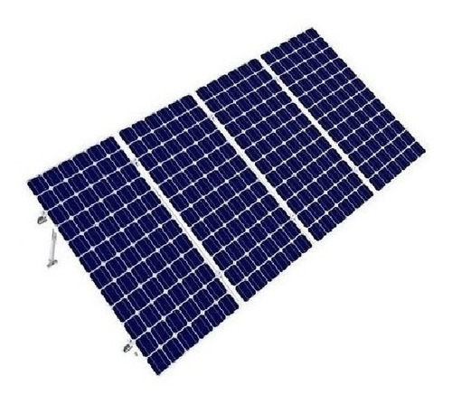 Imagen 1 de 5 de Kit Bases Para 4 Paneles Solares Inclinación 15 A 30 Grados