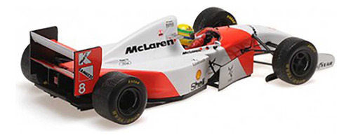 F1 Ayrton Senna Mclaren Ford Mp4/8 Gp Europa 1993 1/18 Cor Branca