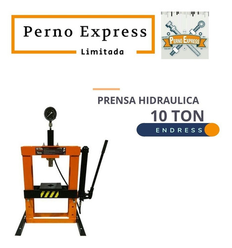 Prensa Con Gata Hidraulica De 10 Toneladas Con Reloj
