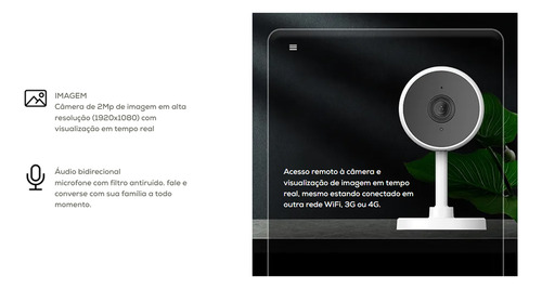 Cámara Wifi de seguridad inteligente Agl Smart Cam Full HD, color blanco