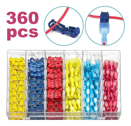 Terminales Conectores Crimpado Cable Alambre Eléctrico 360pz